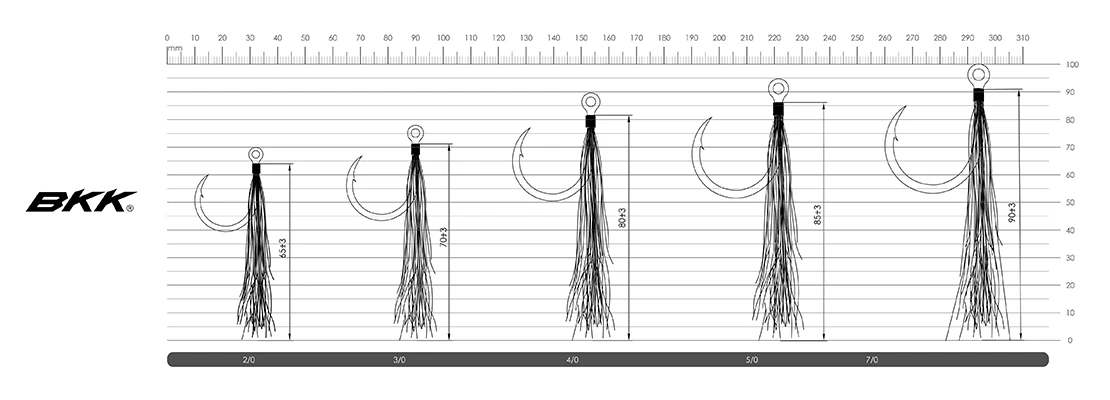 BKK Lone Diablo Bucktail Teaser Hook 3 BKK Lone Diablo Bucktail Teaser Hook - Image 3