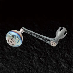 Livre Custom Power Reel Handle PW98-SL182(Shimano 18000SW – 20000SW Lefty) 2021 -Salty Water Tackle Gunmetal Titanium