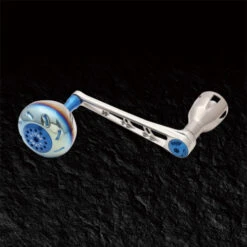 Livre Custom Power Reel Handle PW98-SL182(Shimano 18000SW – 20000SW Lefty) 2021 -Salty Water Tackle Titanium Blue
