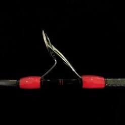 Custom Saltywater Tackle 2nd Generation Outer Banks 500 BFT Jigging Rod (Spinning) -Salty Water Tackle p 1 2 4 5 5 12455 Red on Black Guide