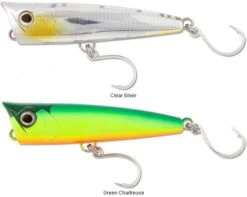 Shimano Pop Orca 7 Shimano Pop Orca -Salty Water Tackle p 7 2 4 7 7247 Clear Silver and Chartreuse