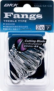 BKK Fangs Treble Hooks 6066-5X-CB