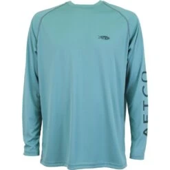 Aftco Samurai Long Sleeve Sun Shirt M61109 -Salty Water Tackle p 9 1 8 3 9183 Menthol