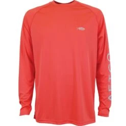 Aftco Samurai Long Sleeve Sun Shirt M61109 -Salty Water Tackle p 9 1 8 4 9184 Rose