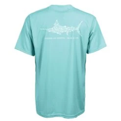 Aftco Jigfish Performance Sun Shirt Short Sleeve M60108 -Salty Water Tackle p 9 2 0 7 9207 Mint